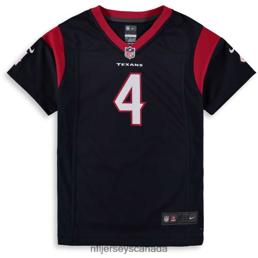 Youth Houston Texans Deshaun Watson Nike Navy Game Jersey Clothing NFL TBXFR63974