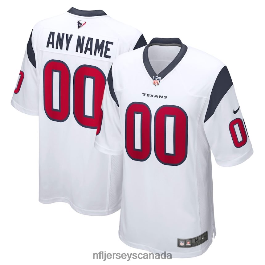 Youth Houston Texans Nike White Custom Game Jersey Clothing NFL TBXFR62858
