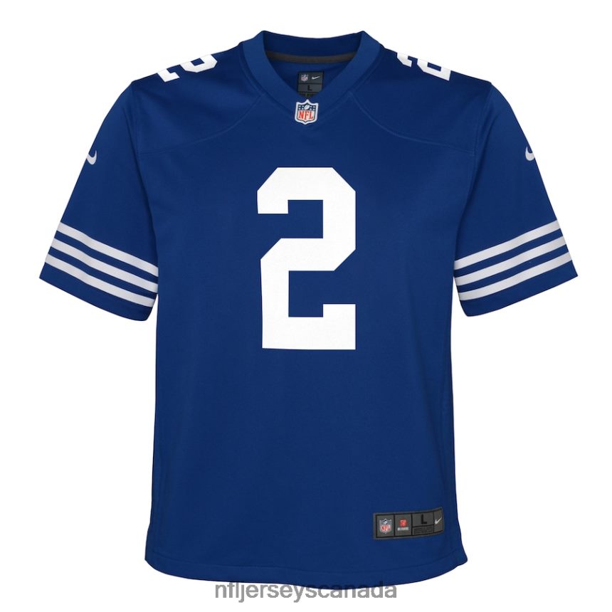 Youth Indianapolis Colts Carson Wentz Nike Royal Alternate Game Jersey Clothing NFL TBXFR63510