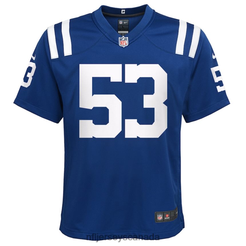 Youth Indianapolis Colts Darius Leonard Nike Royal Game Player Jersey Clothing NFL TBXFR62537