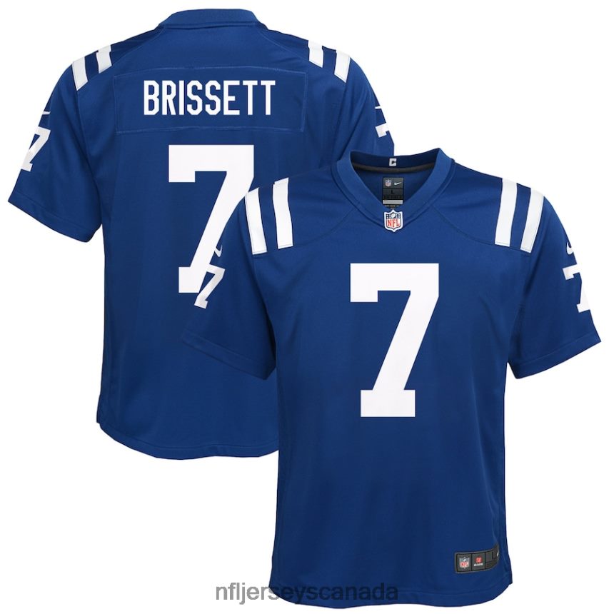 Youth Indianapolis Colts Jacoby Brissett Nike Royal Game Jersey Clothing NFL TBXFR63920