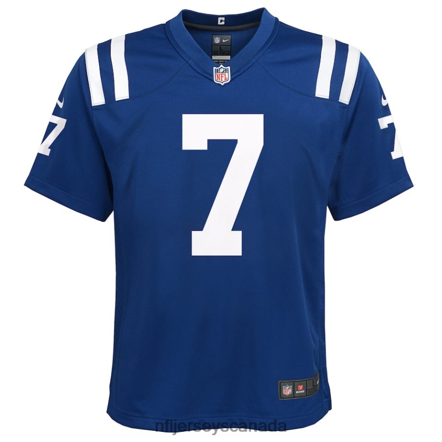 Youth Indianapolis Colts Jacoby Brissett Nike Royal Game Jersey Clothing NFL TBXFR63920