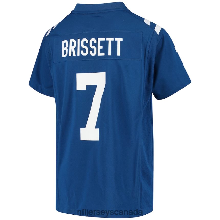 Youth Indianapolis Colts Jacoby Brissett Royal Game Player Jersey Clothing NFL TBXFR61957