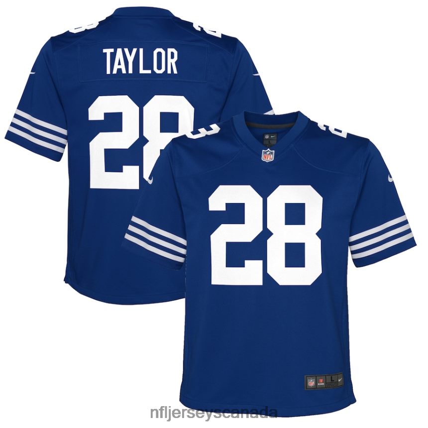 Youth Indianapolis Colts Jonathan Taylor Nike Royal Alternate Game Jersey Clothing NFL TBXFR63195