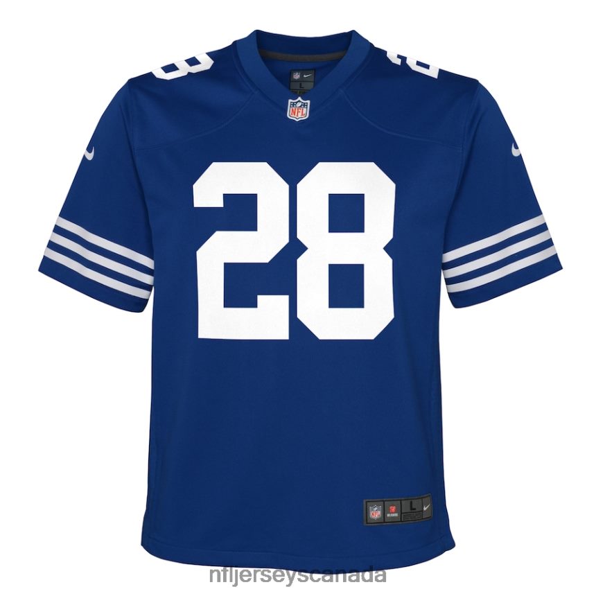 Youth Indianapolis Colts Jonathan Taylor Nike Royal Alternate Game Jersey Clothing NFL TBXFR63195