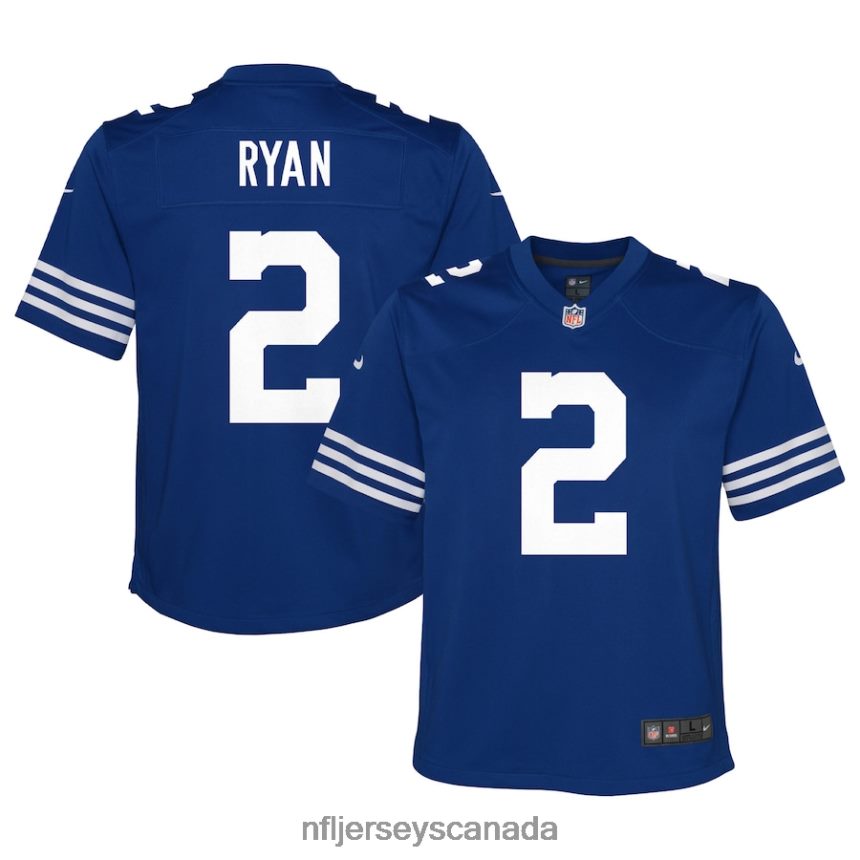 Youth Indianapolis Colts Matt Ryan Nike Royal Alternate Game Jersey Clothing NFL TBXFR65625