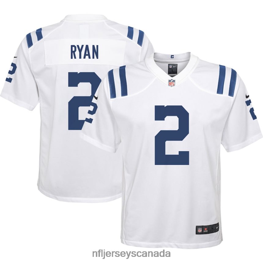 Youth Indianapolis Colts Matt Ryan Nike White Away Game Jersey Clothing NFL TBXFR66336