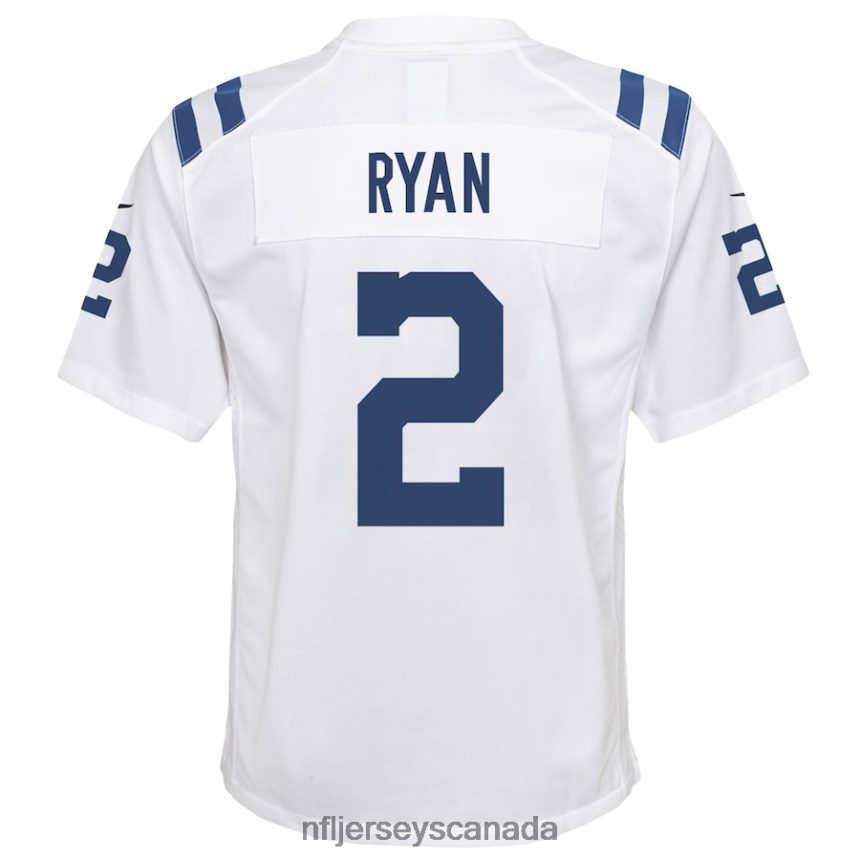Youth Indianapolis Colts Matt Ryan Nike White Away Game Jersey Clothing NFL TBXFR66336
