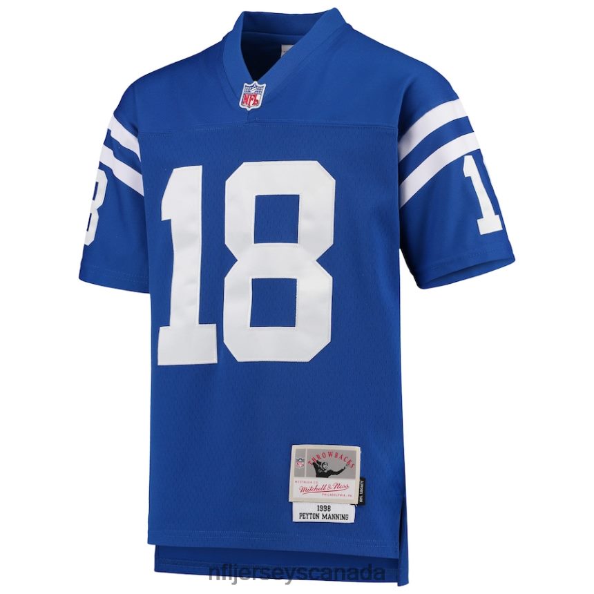 Youth Indianapolis Colts Peyton Manning Mitchell  Ness Royal 1998 Legacy Retired Player Jersey Clothing NFL TBXFR6987