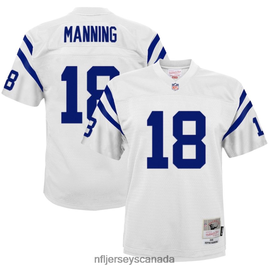 Youth Indianapolis Colts Peyton Manning Mitchell  Ness White 2006 Retired Player Legacy Jersey Clothing NFL TBXFR62688
