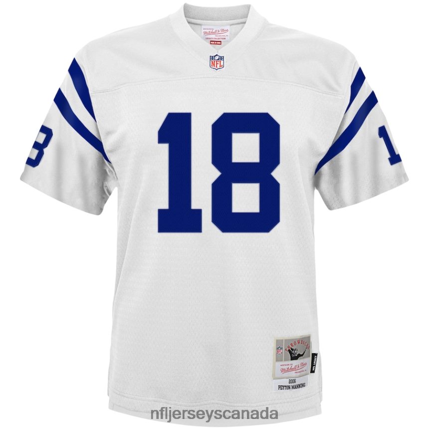 Youth Indianapolis Colts Peyton Manning Mitchell  Ness White 2006 Retired Player Legacy Jersey Clothing NFL TBXFR62688