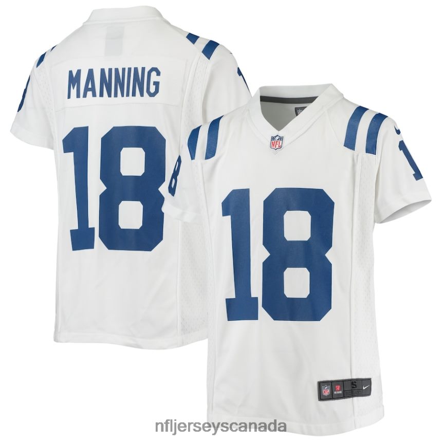 Youth Indianapolis Colts Peyton Manning Nike White Retired Player Game Jersey Clothing NFL TBXFR64101