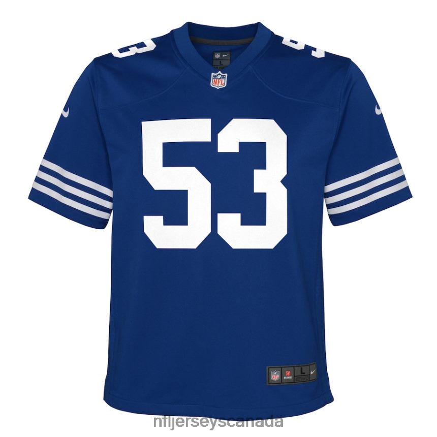 Youth Indianapolis Colts Shaquille Leonard Nike Royal Alternate Game Jersey Clothing NFL TBXFR64923