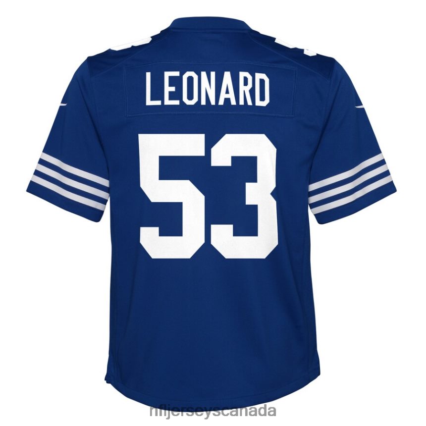Youth Indianapolis Colts Shaquille Leonard Nike Royal Alternate Game Jersey Clothing NFL TBXFR64923