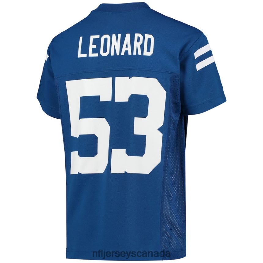 Youth Indianapolis Colts Shaquille Leonard Royal Replica Player Jersey Clothing NFL TBXFR63133