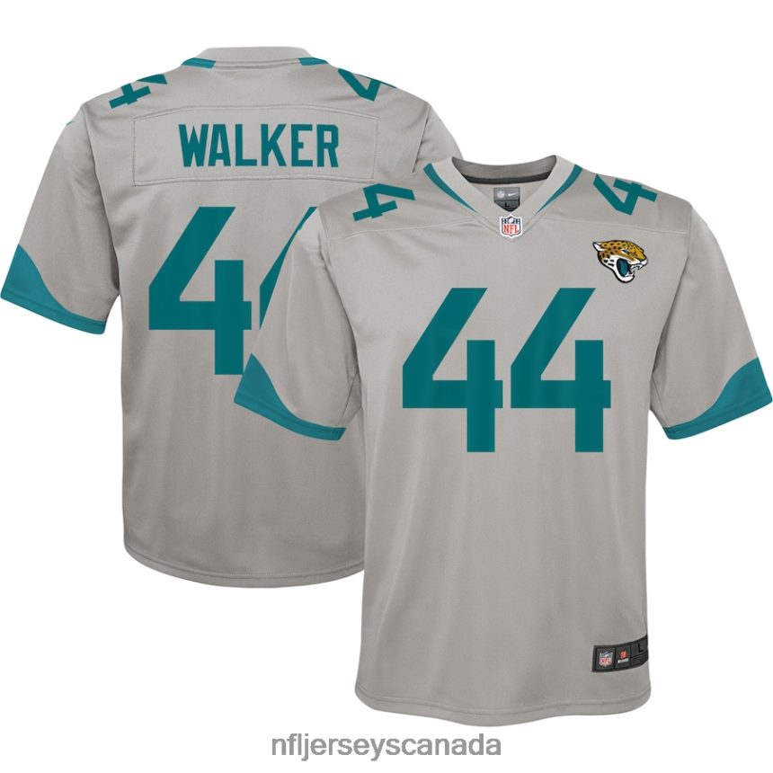 Youth Jacksonville Jaguars Travon Walker Nike Silver Inverted Game Jersey Clothing NFL TBXFR63198