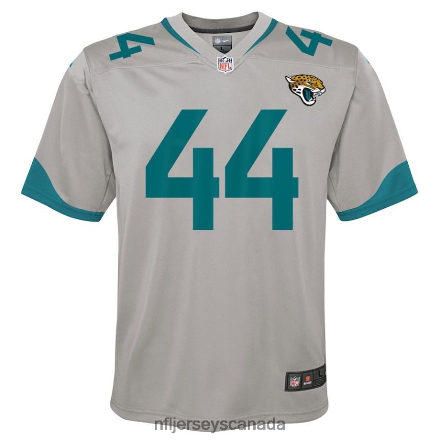Youth Jacksonville Jaguars Travon Walker Nike Silver Inverted Game Jersey Clothing NFL TBXFR63198