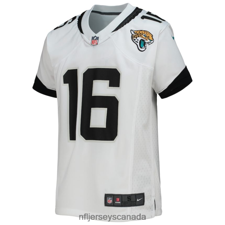 Youth Jacksonville Jaguars Trevor Lawrence Nike White Game Jersey Clothing NFL TBXFR6377