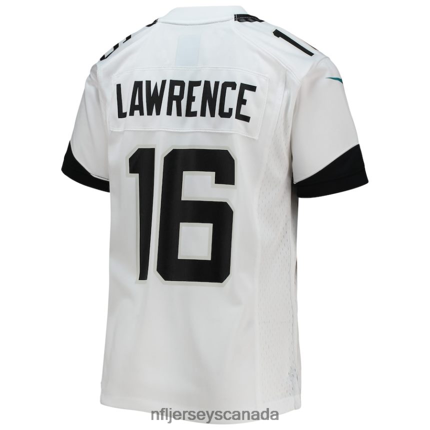 Youth Jacksonville Jaguars Trevor Lawrence Nike White Game Jersey Clothing NFL TBXFR6377