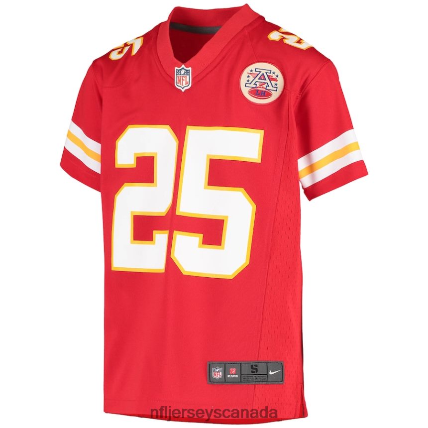 Youth Kansas City Chiefs Clyde Edwards-Helaire Nike Red Team Game Jersey Clothing NFL TBXFR61667
