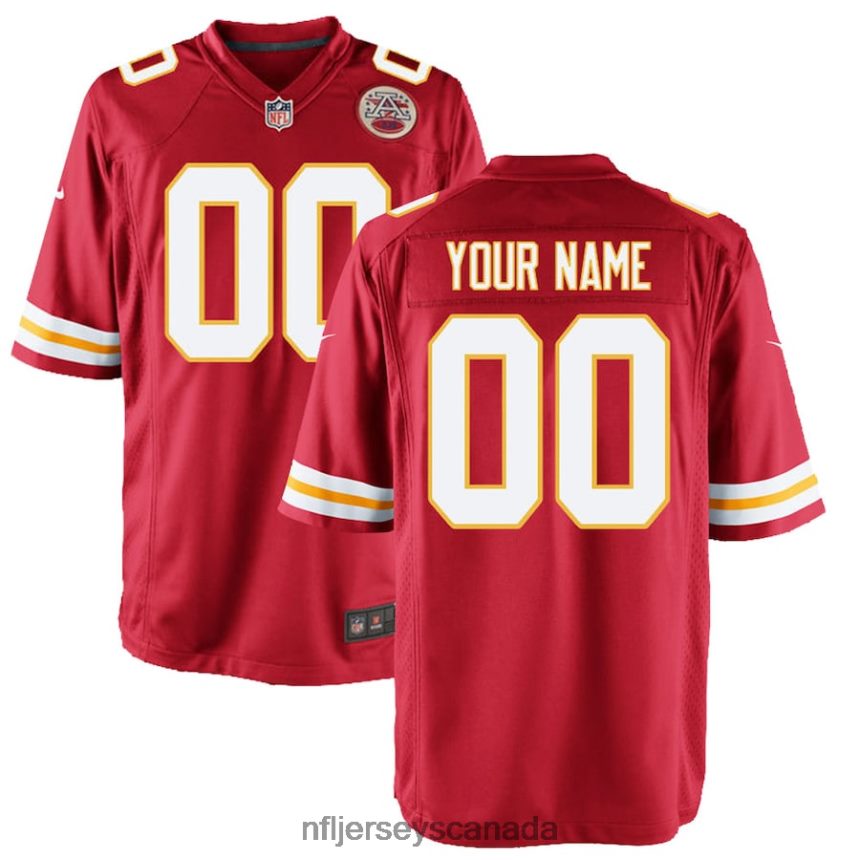 Youth Kansas City Chiefs Nike Red Custom Game Jersey Clothing NFL TBXFR677