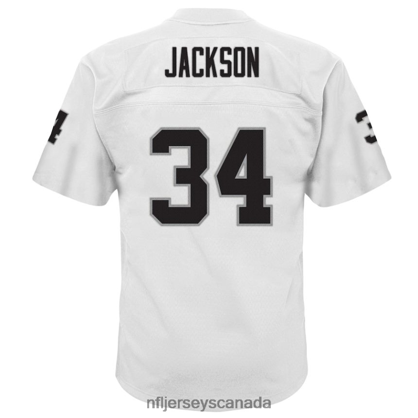 Youth Las Vegas Raiders Bo Jackson Mitchell  Ness White 1988 Retired Player Legacy Jersey Clothing NFL TBXFR61362