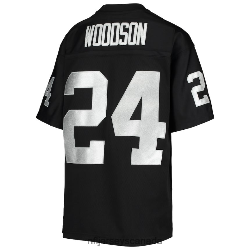 Youth Las Vegas Raiders Charles Woodson Mitchell  Ness Black 1998 Legacy Retired Player Jersey Clothing NFL TBXFR61562
