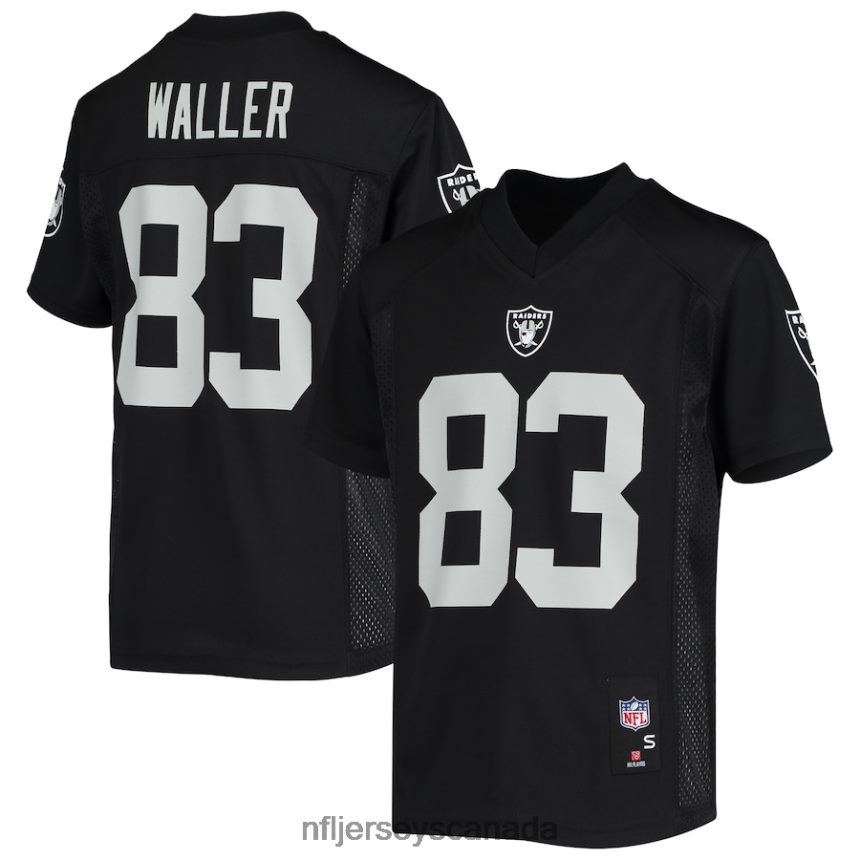Youth Las Vegas Raiders Darren Waller Black Replica Player Jersey Clothing NFL TBXFR61070