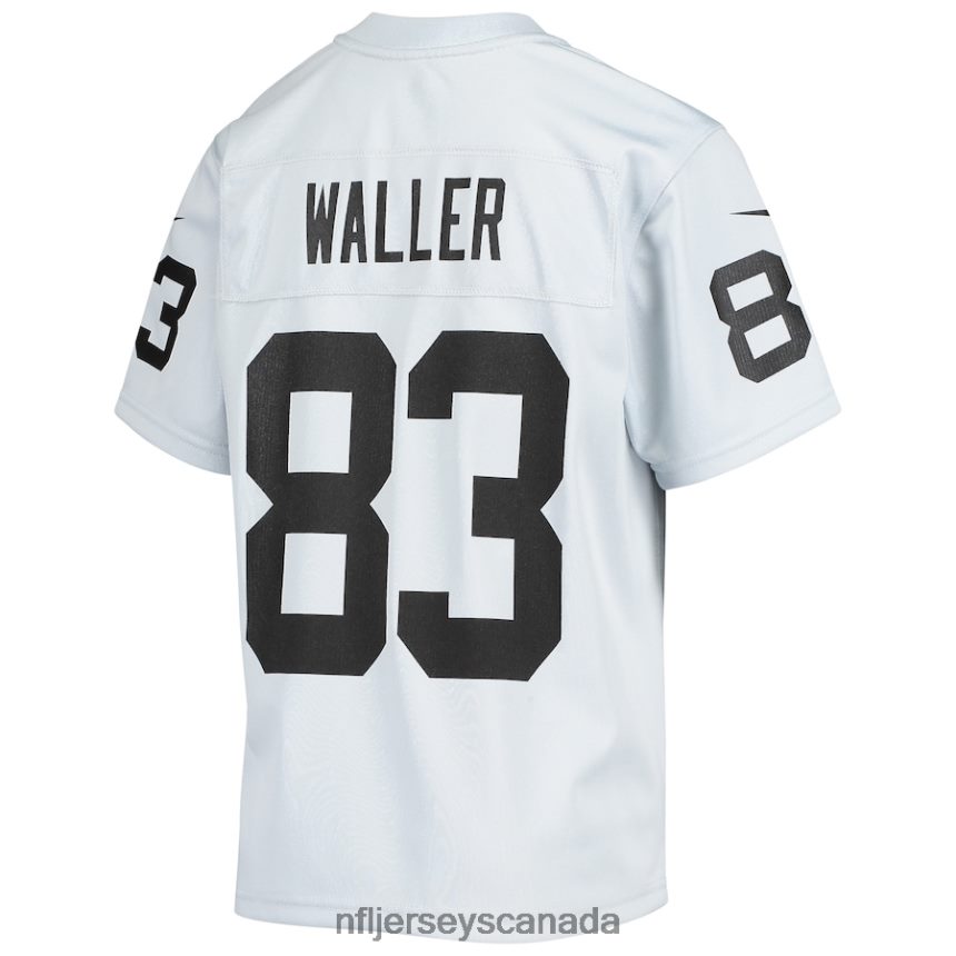 Youth Las Vegas Raiders Darren Waller Nike Silver Inverted Team Game Jersey Clothing NFL TBXFR62944