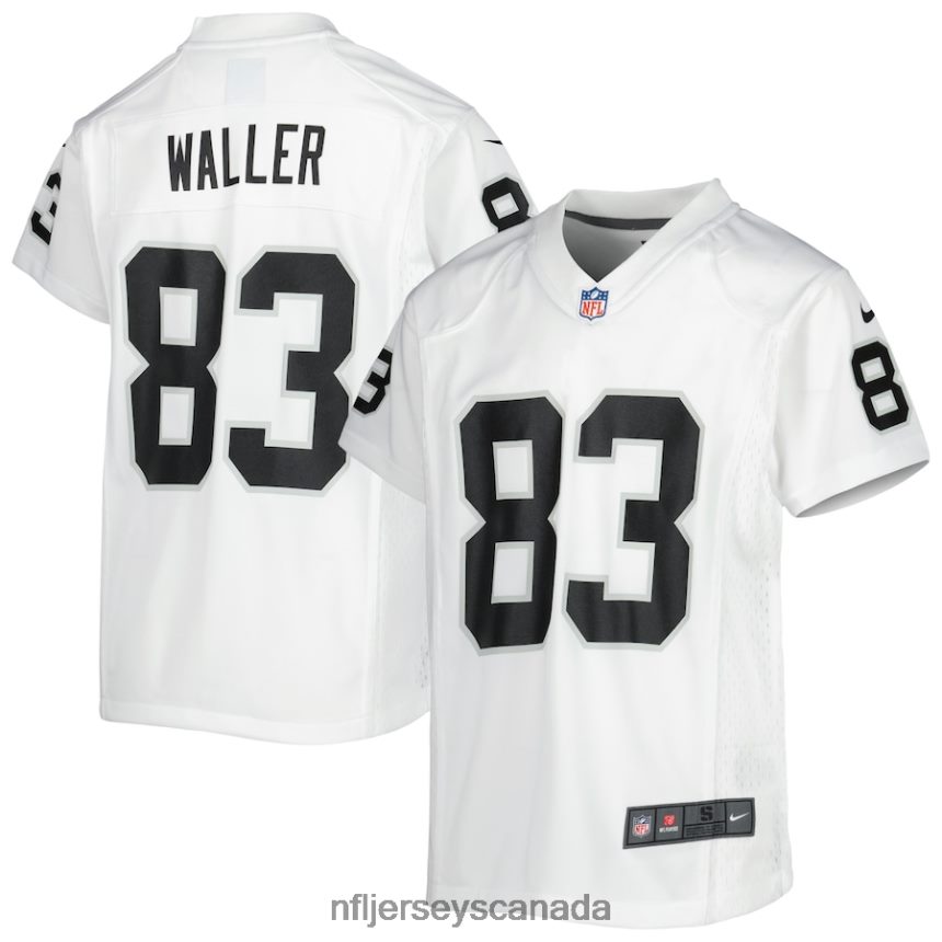 Youth Las Vegas Raiders Darren Waller Nike White Game Jersey Clothing NFL TBXFR63145