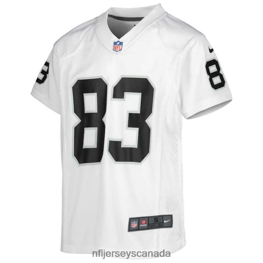 Youth Las Vegas Raiders Darren Waller Nike White Game Jersey Clothing NFL TBXFR63145