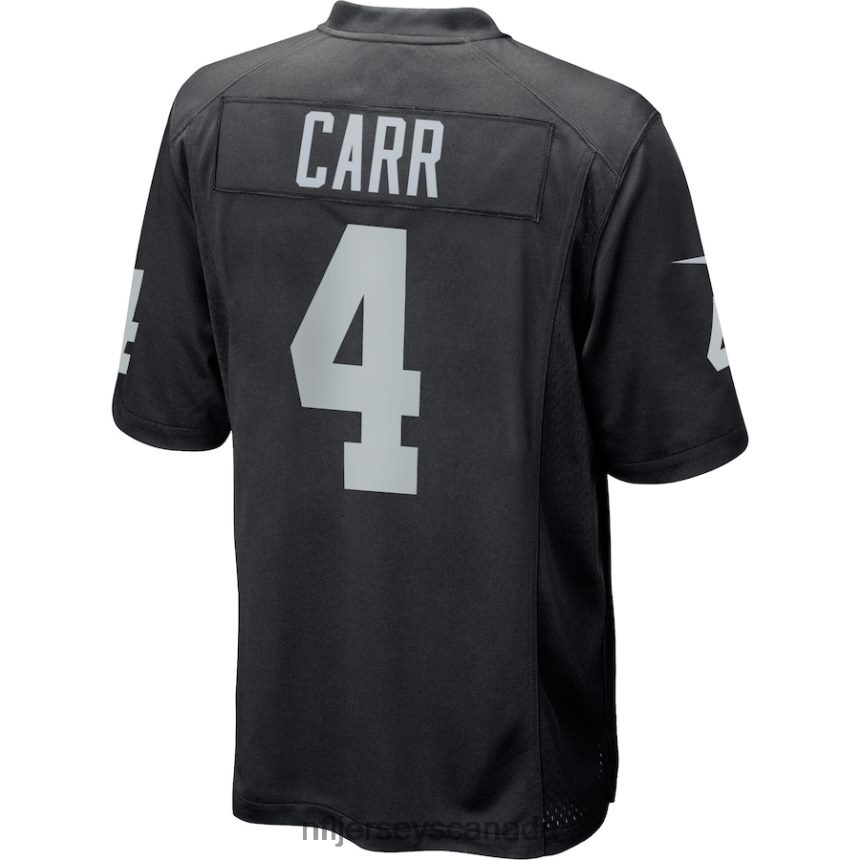Youth Las Vegas Raiders Derek Carr Nike Black Team Color Game Jersey Clothing NFL TBXFR6862