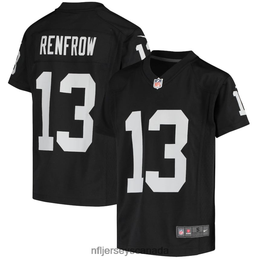 Youth Las Vegas Raiders Hunter Renfrow Nike Black Game Jersey Clothing NFL TBXFR62225