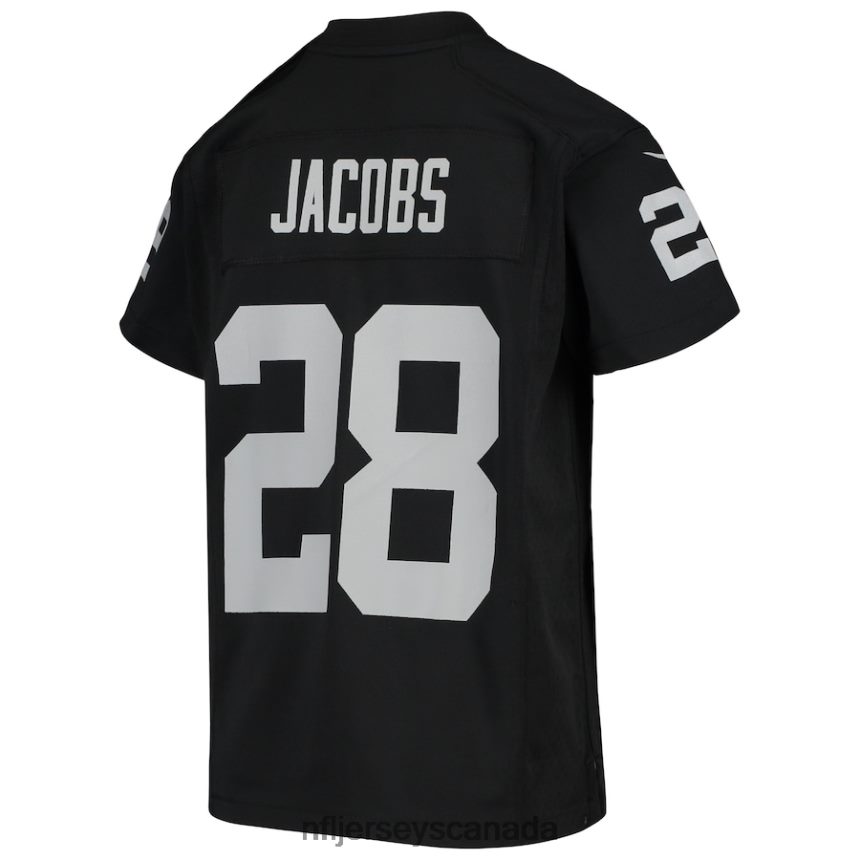 Youth Las Vegas Raiders Josh Jacobs Nike Black Game Jersey Clothing NFL TBXFR6717