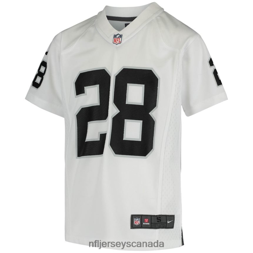 Youth Las Vegas Raiders Josh Jacobs Nike White Game Jersey Clothing NFL TBXFR6824