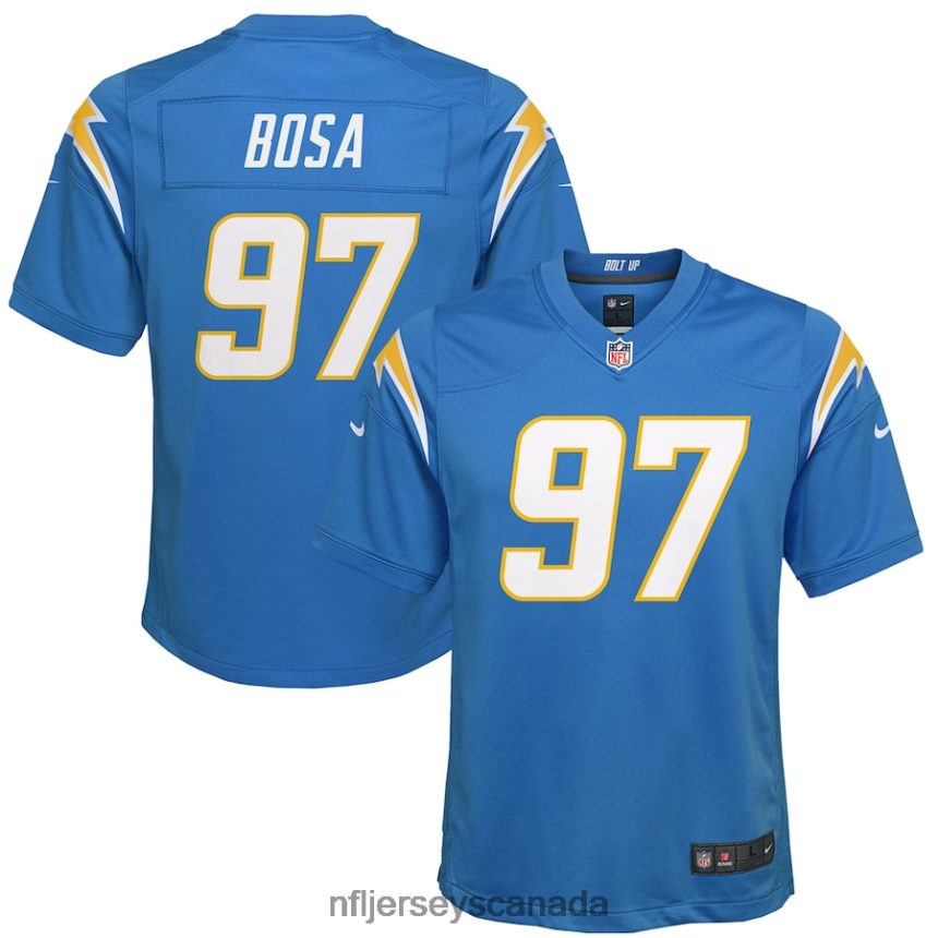 Youth Los Angeles Chargers Joey Bosa Nike Powder Blue Game Jersey Clothing NFL TBXFR63571