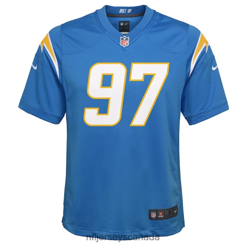 Youth Los Angeles Chargers Joey Bosa Nike Powder Blue Game Jersey Clothing NFL TBXFR63571