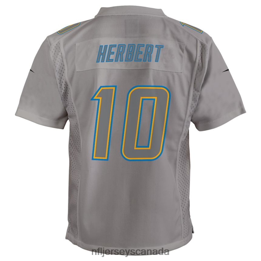 Youth Los Angeles Chargers Justin Herbert Nike Gray Atmosphere Game Jersey Clothing NFL TBXFR62969