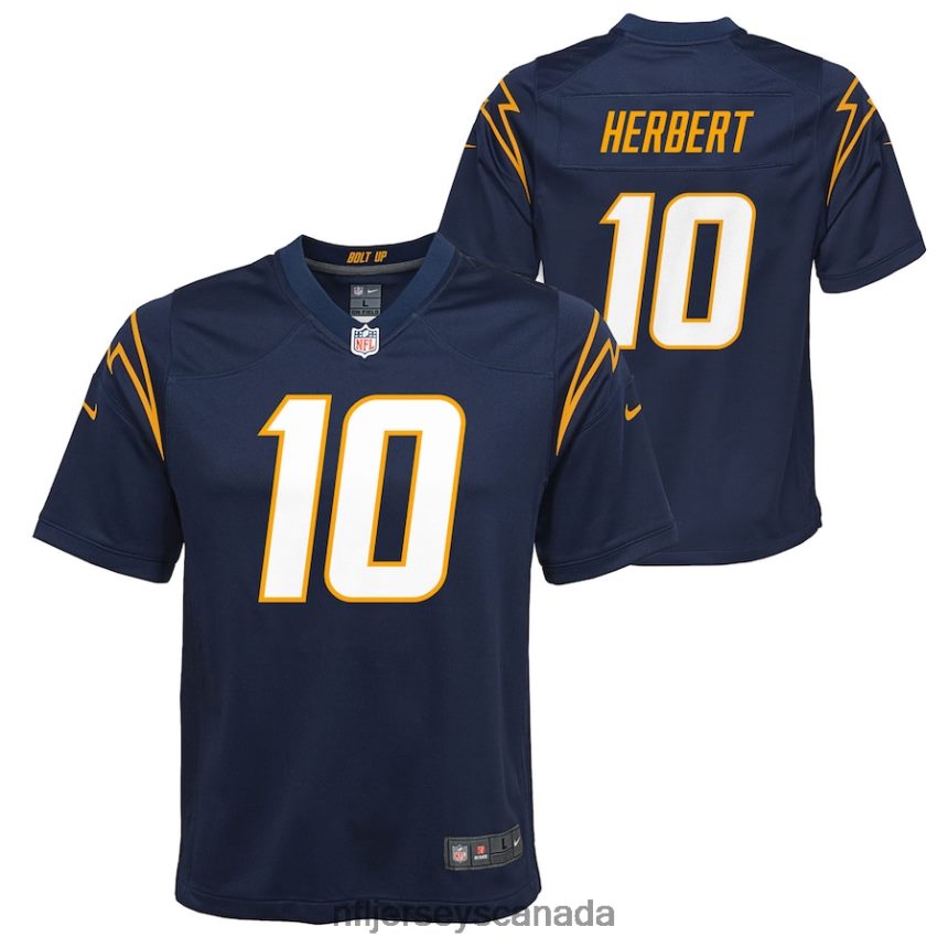 Youth Los Angeles Chargers Justin Herbert Nike Navy Team Game Alternate Jersey Clothing NFL TBXFR6696