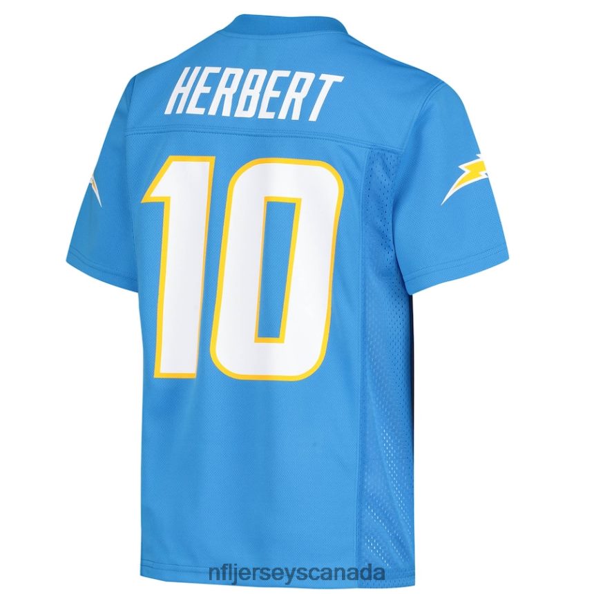 Youth Los Angeles Chargers Justin Herbert Powder Blue Replica Player Jersey Clothing NFL TBXFR6546