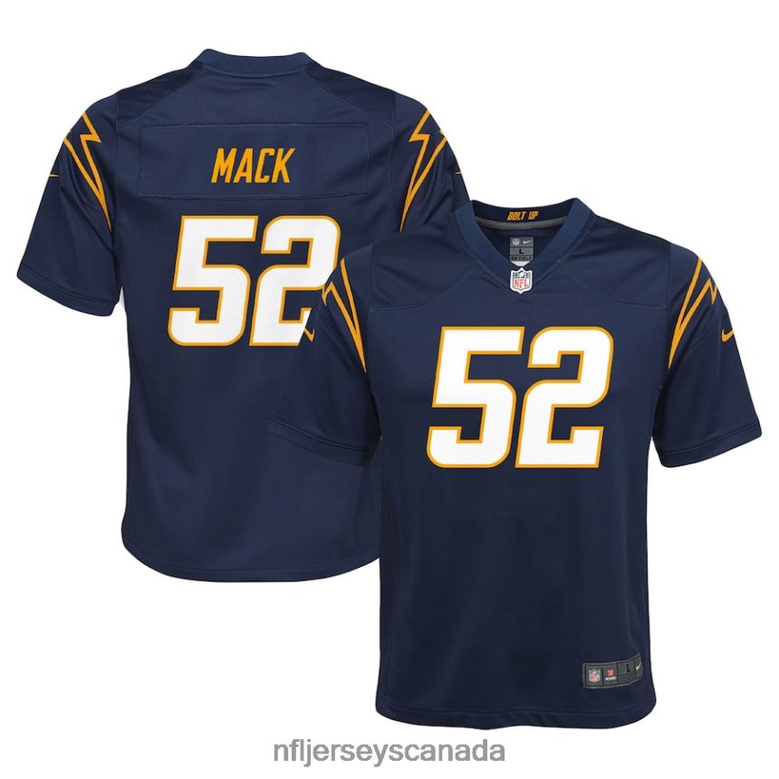 Youth Los Angeles Chargers Khalil Mack Nike Navy Alternate Game Jersey Clothing NFL TBXFR62352