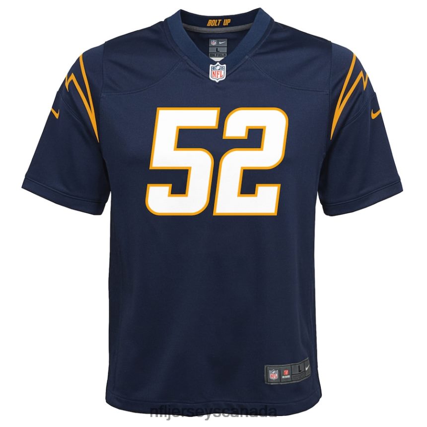 Youth Los Angeles Chargers Khalil Mack Nike Navy Alternate Game Jersey Clothing NFL TBXFR62352