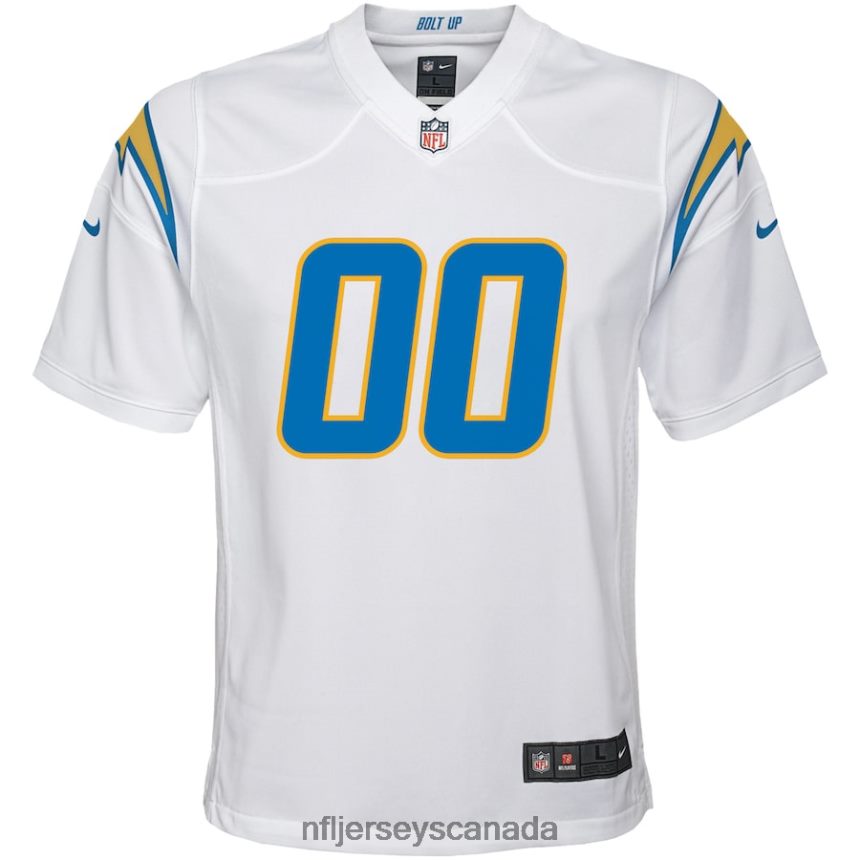 Youth Los Angeles Chargers Nike White Custom Game Jersey Clothing NFL TBXFR62382