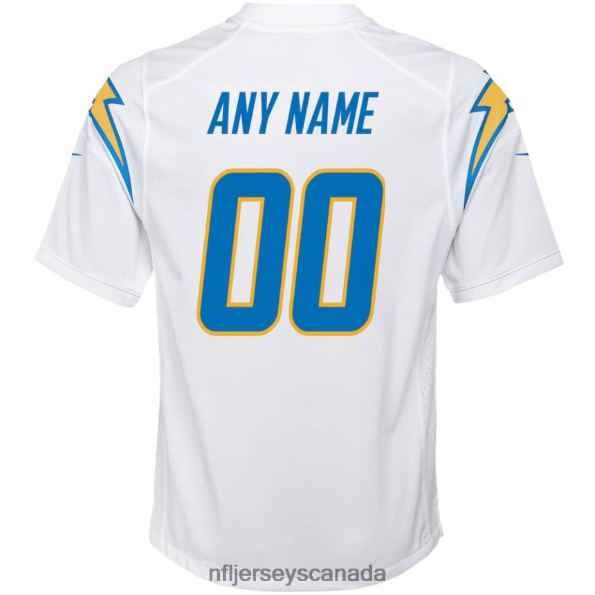 Youth Los Angeles Chargers Nike White Custom Game Jersey Clothing NFL TBXFR62382