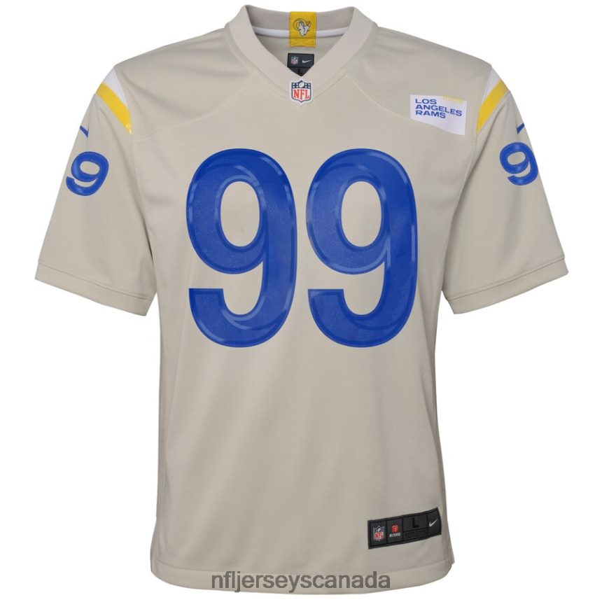 Youth Los Angeles Rams Aaron Donald Nike Bone Game Jersey Clothing NFL TBXFR63542