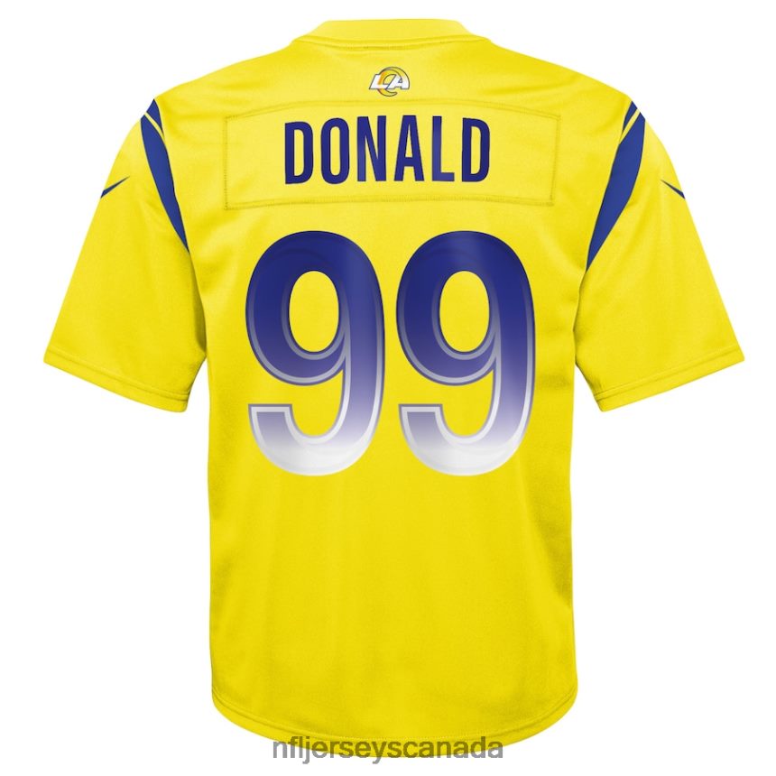 Youth Los Angeles Rams Aaron Donald Nike Gold Inverted Game Jersey Clothing NFL TBXFR62252