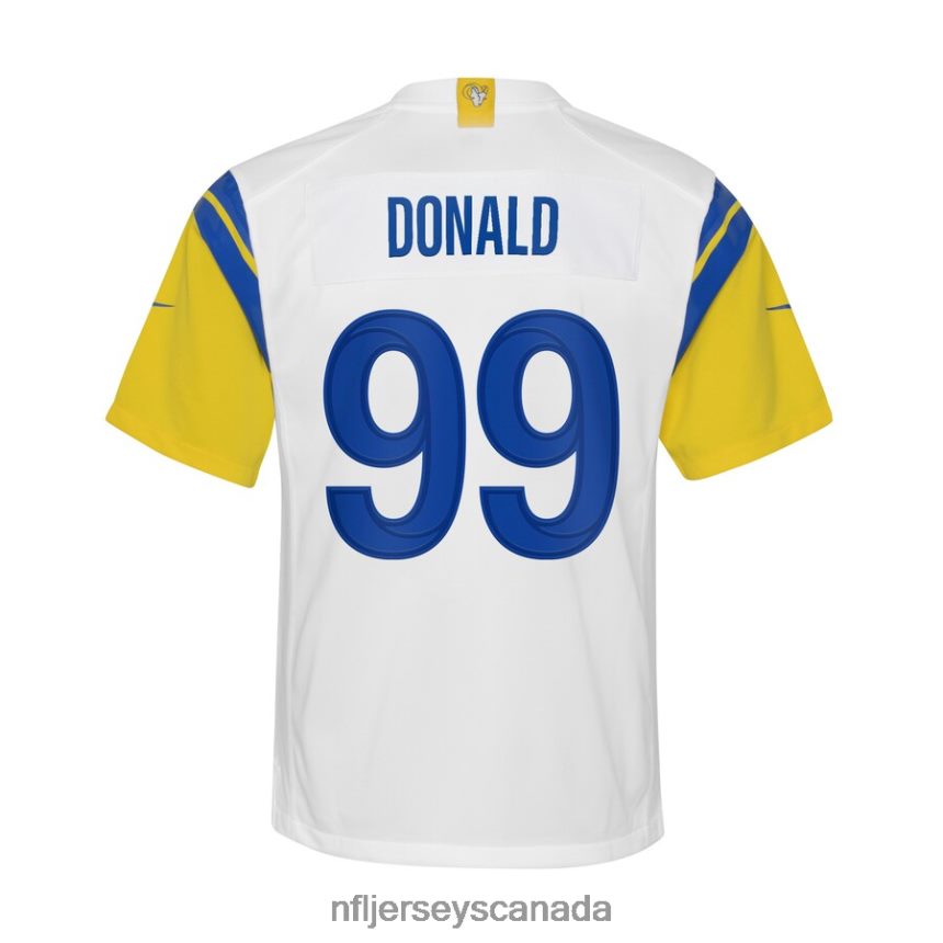 Youth Los Angeles Rams Aaron Donald Nike White Alternate Game Jersey Clothing NFL TBXFR6813