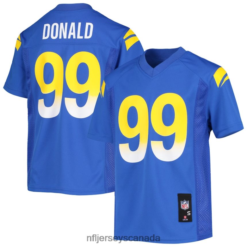 Youth Los Angeles Rams Aaron Donald Royal Replica Player Jersey Clothing NFL TBXFR62957
