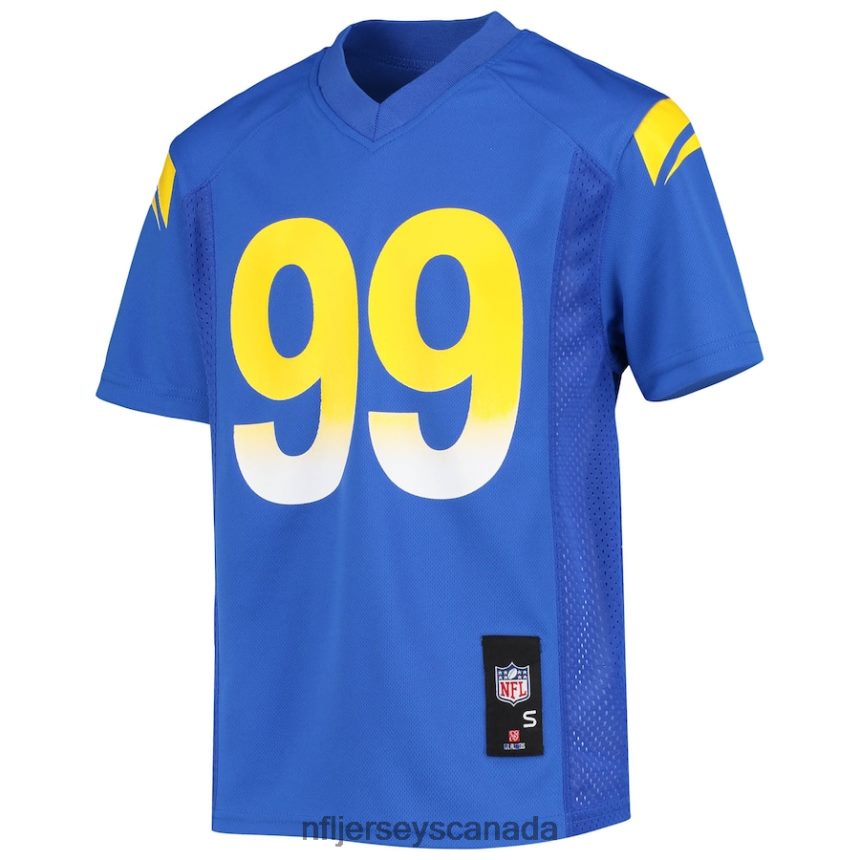 Youth Los Angeles Rams Aaron Donald Royal Replica Player Jersey Clothing NFL TBXFR62957