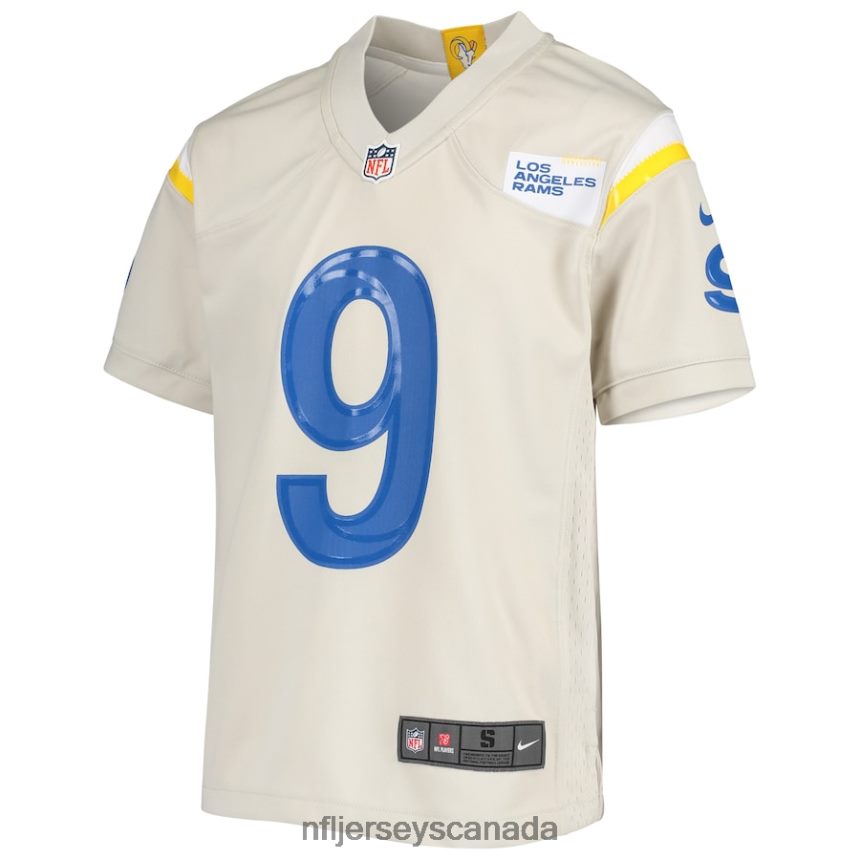 Youth Los Angeles Rams Matthew Stafford Nike Bone Game Jersey Clothing NFL TBXFR62253